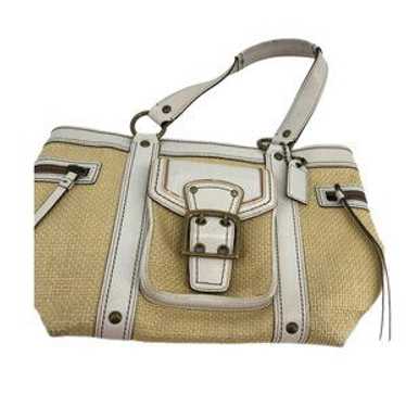 Straw coach shoulder bag - Gem