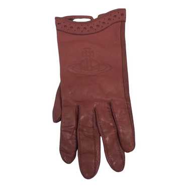 VIVIENNE WESTWOOD Beige Mark Gloves leather Used Mint Item