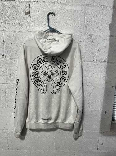 chrome hearts white hoodie - Gem