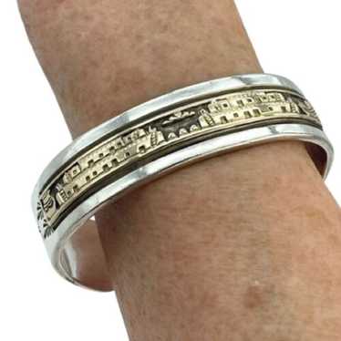 Navajo族 Bruce Morgan 14K×Sterling バングル Navajo族 Bruce Morgan 14K×Sterling バングル