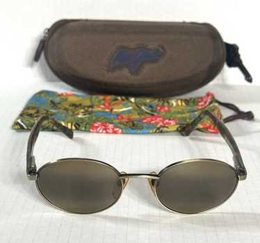 Rare maui jim Maui MJ 166-16 Sunglasses Tortoise - image 1