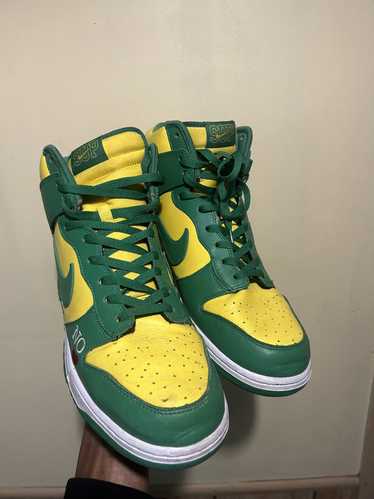 ★NikexSupreme SB Dunk High OG QS By Any Means★Pine Green★ Nike x Supreme SB Dunk High 