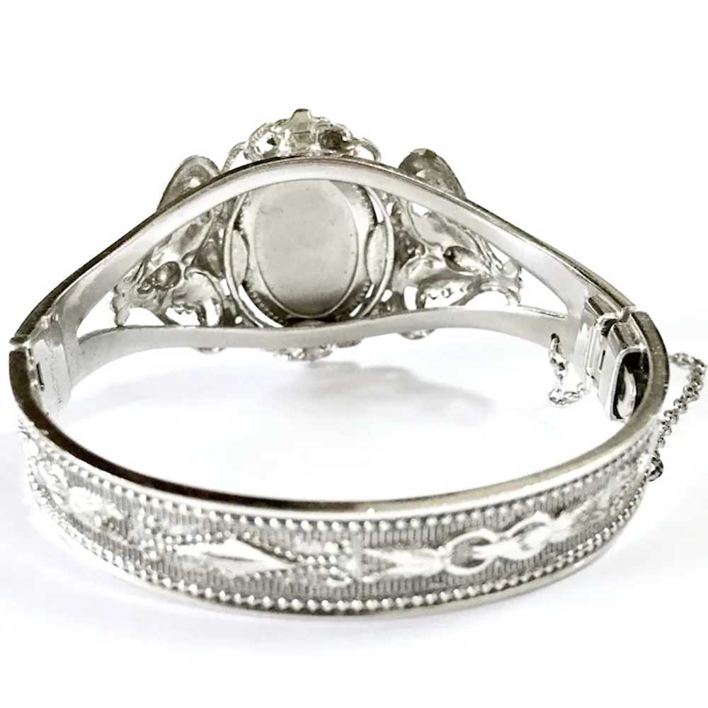 Whiting & Davis Wide Hinged Bracelet With Scottis… - image 9