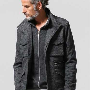 AZ Jun Hashimoto Lamb Leather Down Jacket, Thick, XL, Black