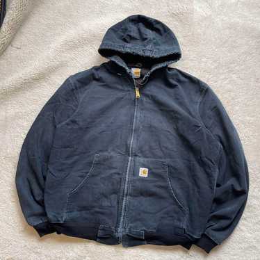 ジャケット・アウター Carhartt active jacket fade navy L Carhartt active jacket fade navy L