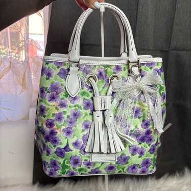 紫陽花　Dooney & Bourke 花柄　ハンドバッグ Dooney & Bourke Hydrangea Monogram Satchel