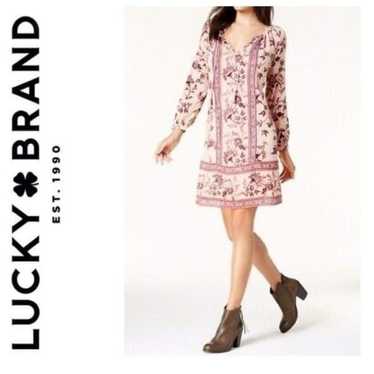 LUCKY BRAND BOHO GAUZE PEASANT DRESS - image 1