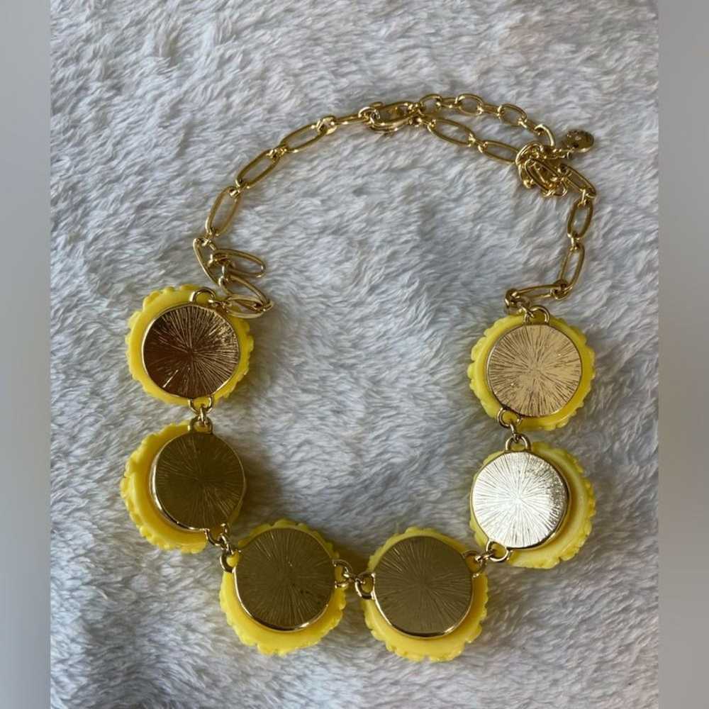 Talbots Beautiful yellow floral necklace’ - image 5