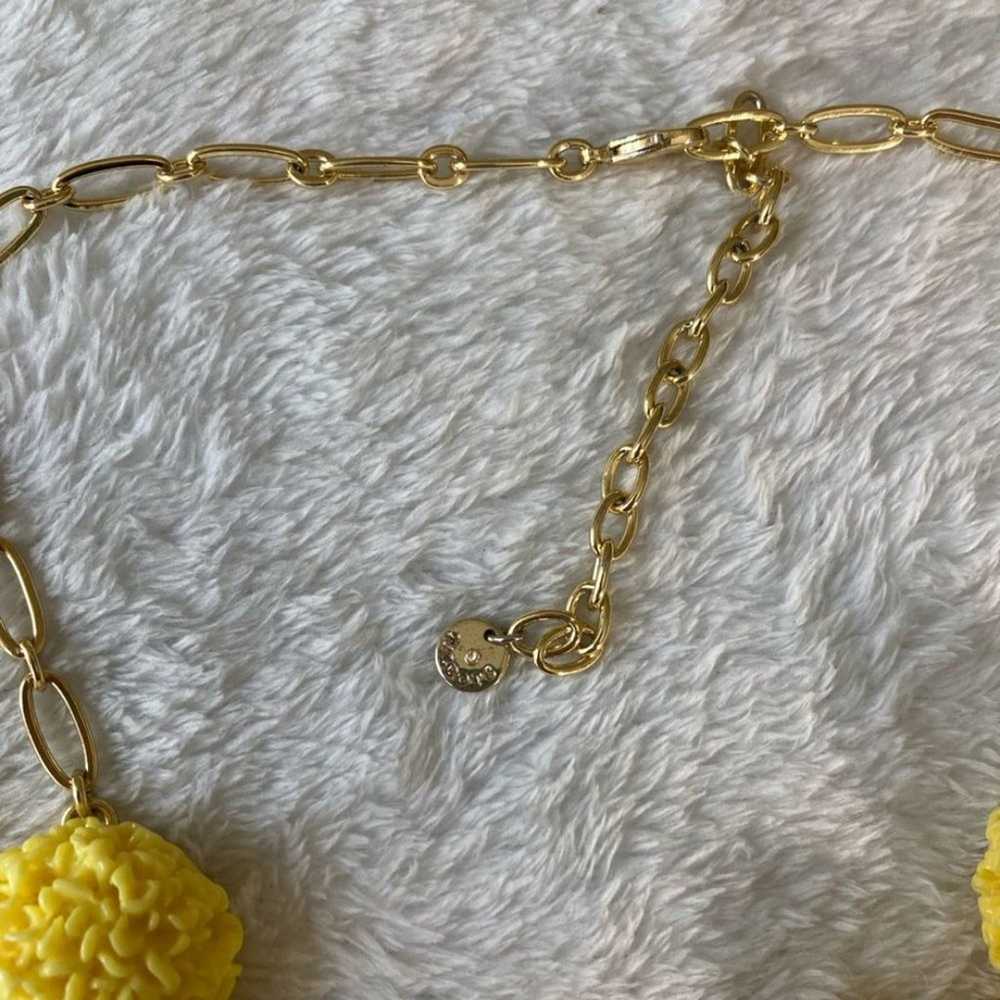 Talbots Beautiful yellow floral necklace’ - image 6