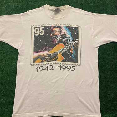 jerry garcia 90s vintage Tシャツ 1993 1993 VINTAGE JERRY GARCIA GRATEFUL DEAD BAND T-SHIRT | Depop