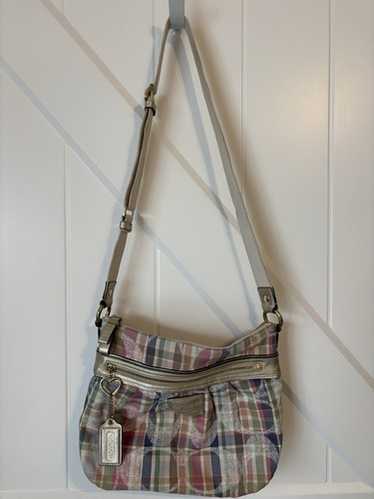 バッグ Coach Daisy Madras Poppy Pocket Shoulder Coach | Bags | Coach Poppy Daisy Madras Plaid Crossbody Bag