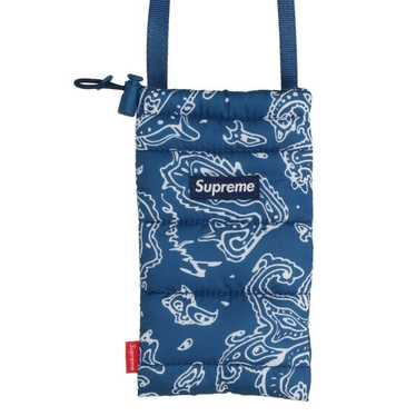 新品未使用]Supreme Puffer Neck Pouchブルーペイズリー - メルカリ