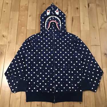 BAPE DOT シャークパーカー shark ベイプ ape エイプ xs GIANT SHARK FULL ZIP HOODIE | bape.com