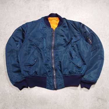 80s 90s ALPHA INDUSTRIES MA-1 USA製 XL Vintage Alpha Industries Bomber Flight Jacket Ma1 USAF Big