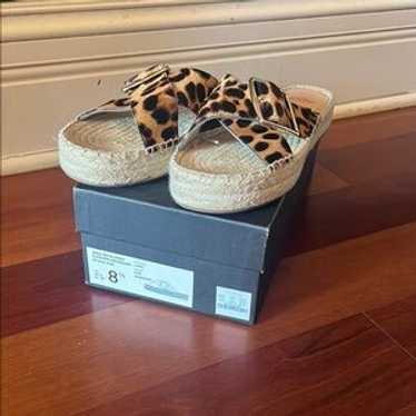 J.Crew Leopard Print Espadrille Slides - image 1