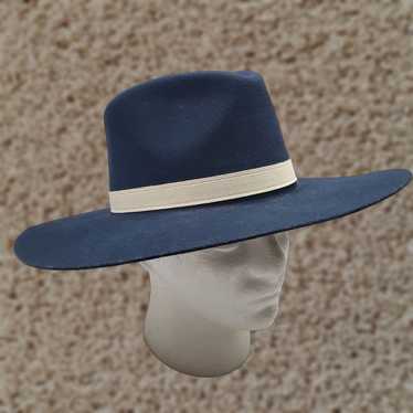 Vintage Rockin C Cowboy Hat Womens Medium Blue Woo