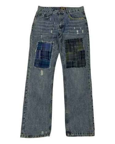 Kapital patchwork denim jeans - Gem Kapital patchwork denim jeans - Gem