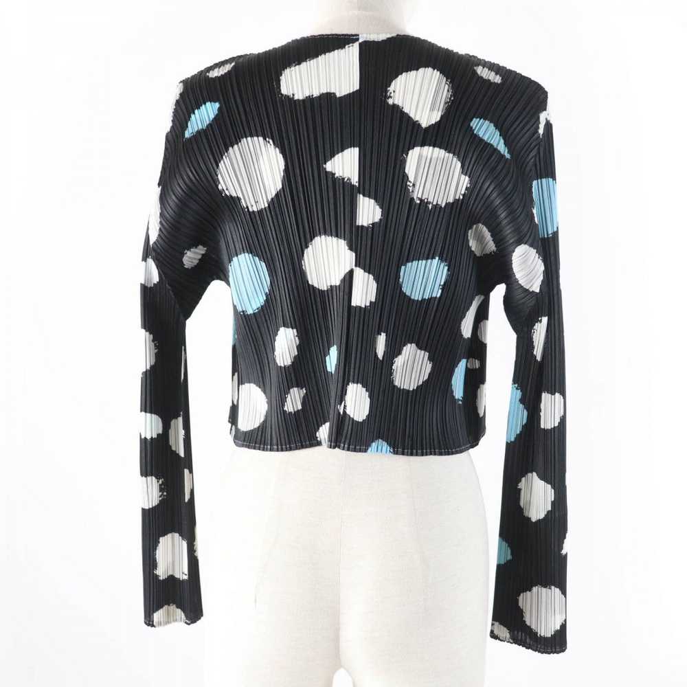 PLEATS PLEASE cardigan PP01-JO787 Main: 100% polyester Black