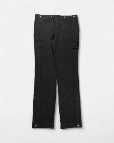 パンツ alexander mcqueen FW23 MILITARY PANTS (754576_QJAAC1000) Alexander McQueen Logo Graffiti Print Track Pants | Black