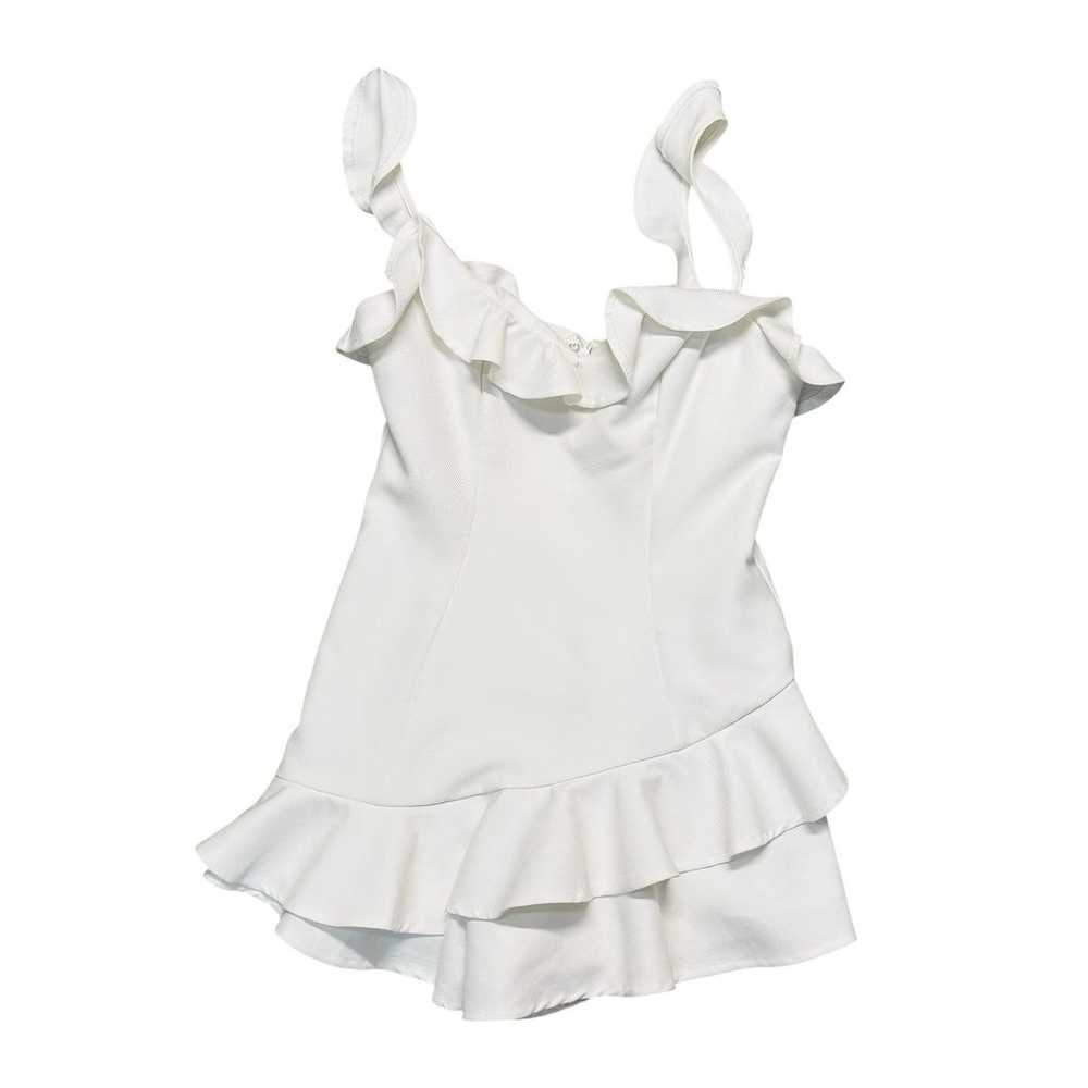 Princess Polly White Ruffled  Romper Size 4 - image 1