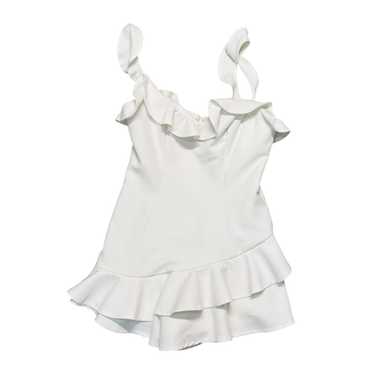 Princess Polly White Ruffled  Romper Size 4 - image 1