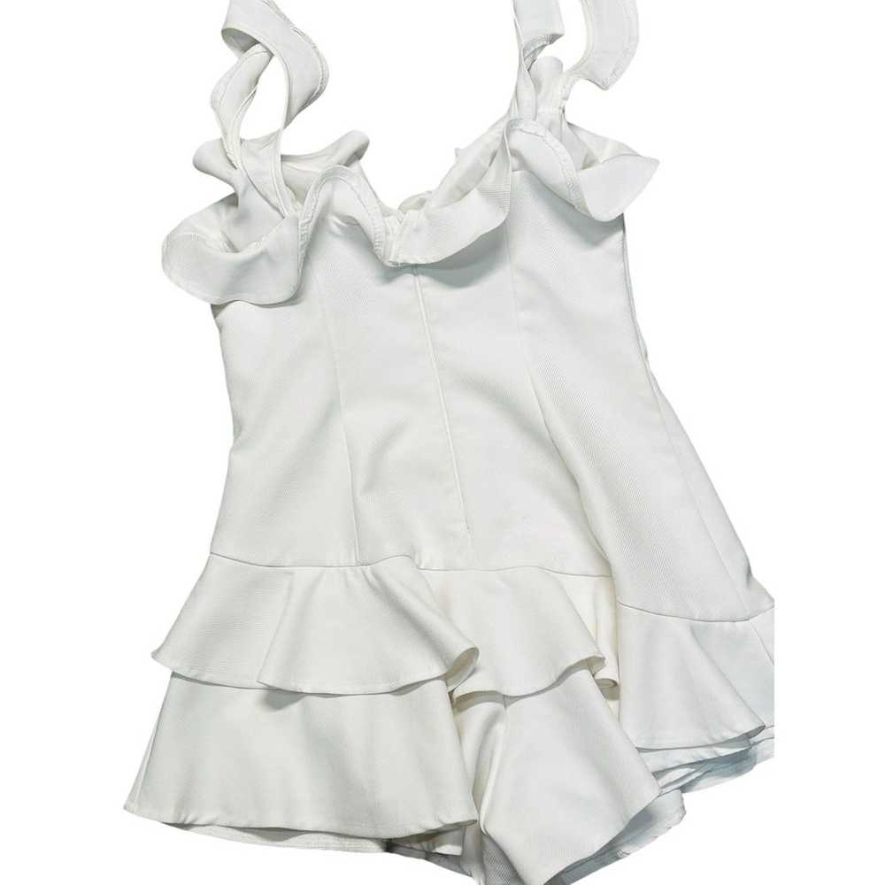 Princess Polly White Ruffled  Romper Size 4 - image 3