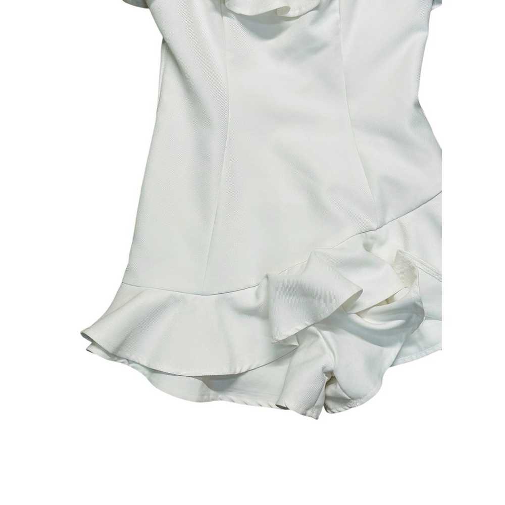 Princess Polly White Ruffled  Romper Size 4 - image 4