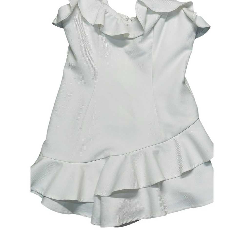 Princess Polly White Ruffled  Romper Size 4 - image 5