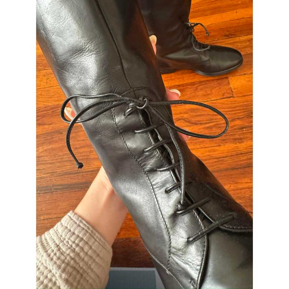 【送料&関税込】Ferragamo Leather Boots Ferragamo Torris knee-length Boots | Black | FARFETCH