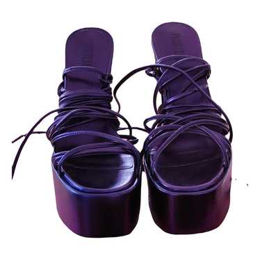 サンダル・ミュール PARIS TEXAS Women Sandals 413904 PX1560XVTSB Black Paris Texas Holly Portofino sandals for Women - Black in UAE
