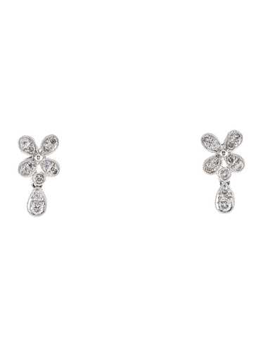Earrings Rhodium-Plated 18K White Gold - image 1