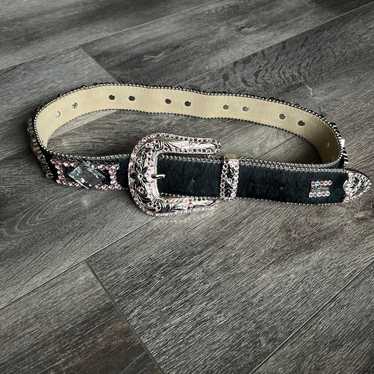 Black b.b. simon belt - Gem