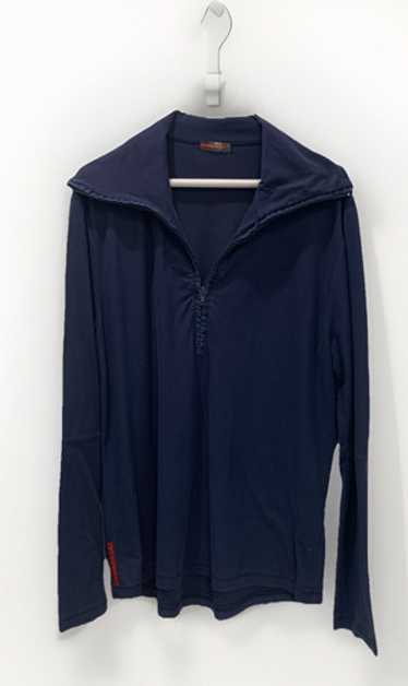 【おしゃれ度UP】PRADA◆ポプリン ジャケット ジップアップ ロゴ b69f0d6df6c38a10998f6a1d0f1998