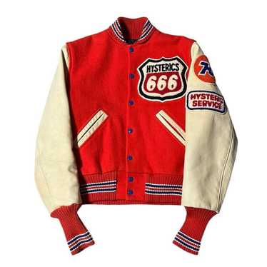 Hysteric Glamour Stadium Jacket Navy Free Size Vintage