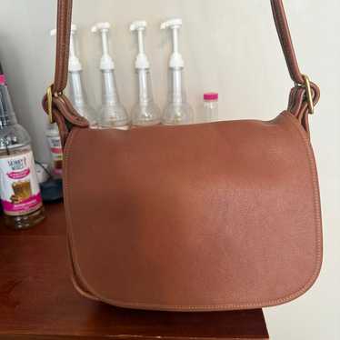 Coach Vintage Messenger Bag Shoulder 茶 COACH VINTAGE TAN CANVAS+LEATHER MESSENGER SHOULDER BAG
