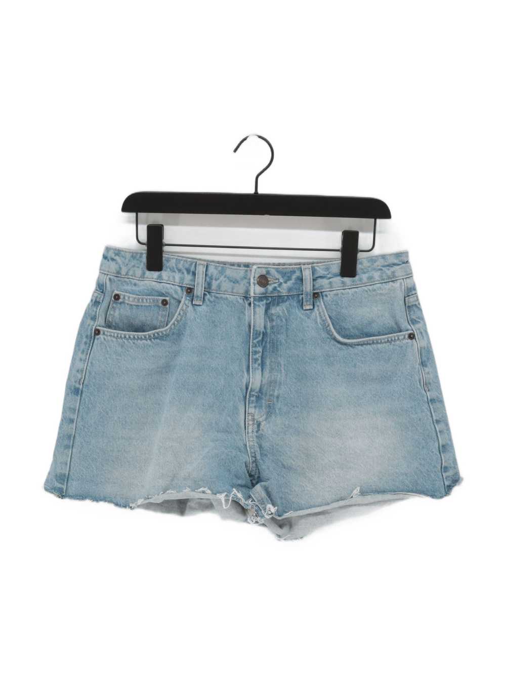 Topshop Women's Shorts Uk 14 Blue Cotton with Pol… - image 1