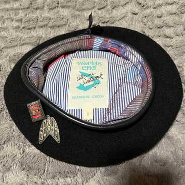 帽子 vivienne westwood studded check beret Vivienne Westwood Red Check with pon Beret hat S~M Angora