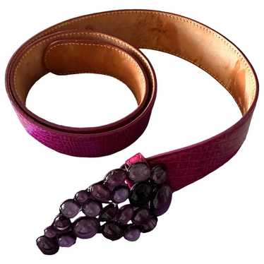 Etro leather belt - Gem