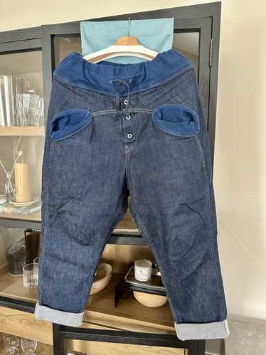 Kapital 11.5oz denim sarouel nouvelle pants - Indigo
