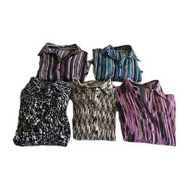 Lot of 5 Apt. 9 Multicolor Button Front Long Slee… - image 1