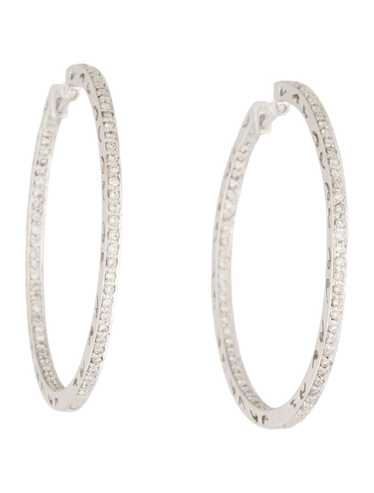 Earrings Rhodium-Plated 18K White Gold - image 1