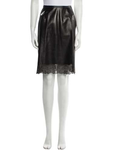 Gucci brown leather skirt - Gem
