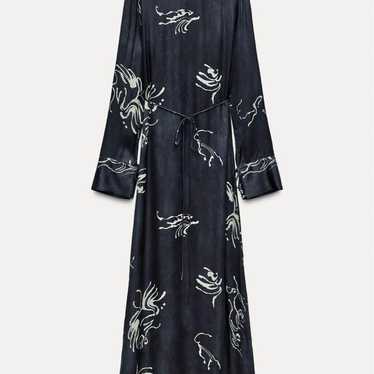 ZARA ZW COLLECTION Printed Midi Dress - image 1