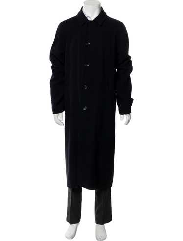 ジャケット・アウター GIORGIO ARMANI long trench coat 80s Jacket Giorgio Armani Coat Long Winter Fall Coat Blue