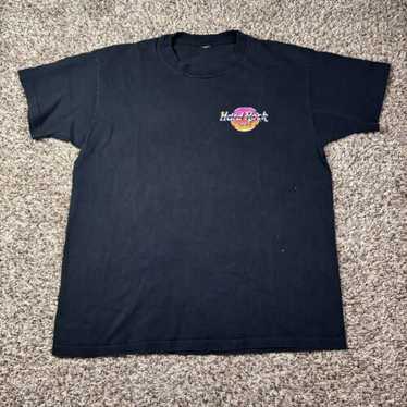 トップス 90s HARD ROCK CAFE Flame Sleeve L/S Tee Vintage Hard Rock Cafe Shirt Dragon W/ Flames Double-sided