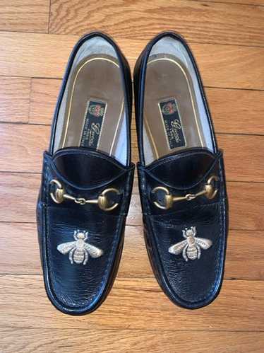 GUCCI 黒 ローファー ゴールド金具　1953 Black Leather 1953 Horsebit Loafer | GUCCI® US