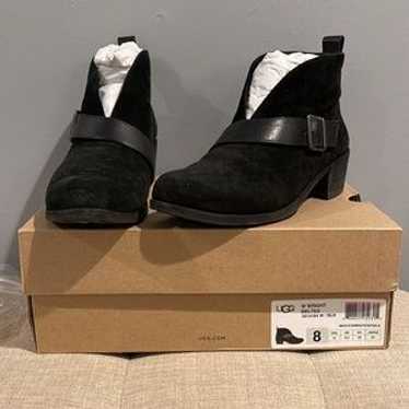 Ugg Boot Booties Open Front Slit Like New Sz 8 - image 1