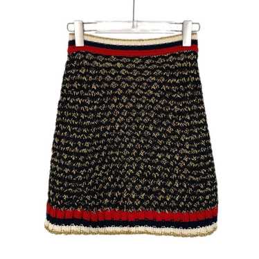 Gucci★素敵！Yellow Tweed Web Knit MIDI Skirt Gucci☆素敵！Yellow Tweed Web Knit MIDI Skirt