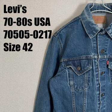 希少80s Vintage Levis 70502 0217 LVC 80s Levi's 70502. Type 2 Tracker jacket. Size M. 1986