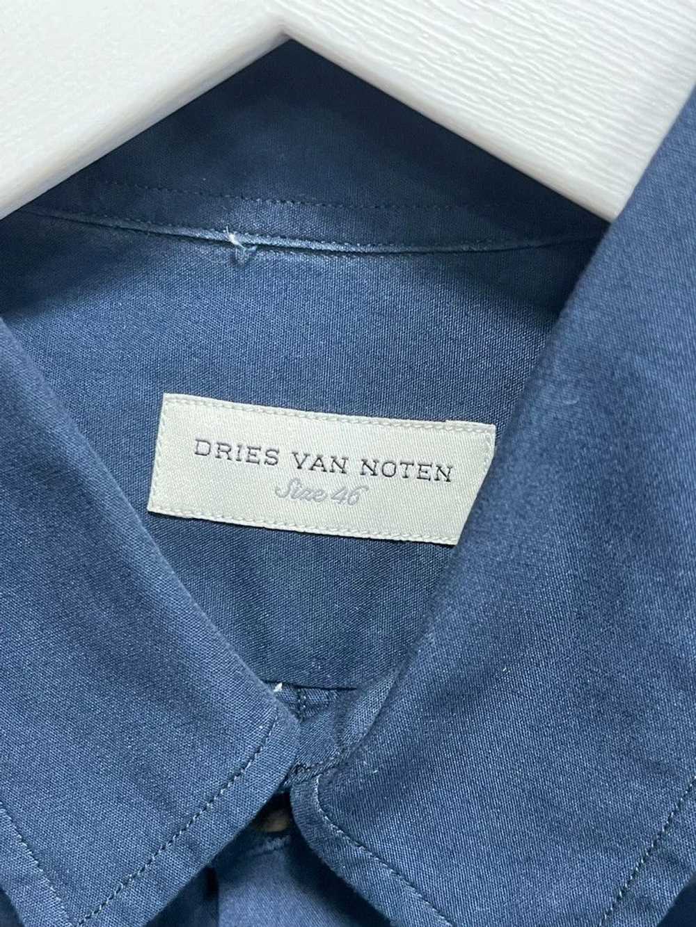 m*5様 「レア」DRIES VAN NOTEN ネイビー長袖シャツ 46 Dries Van Noten Dries Van Noten Long Sleeve Shirt